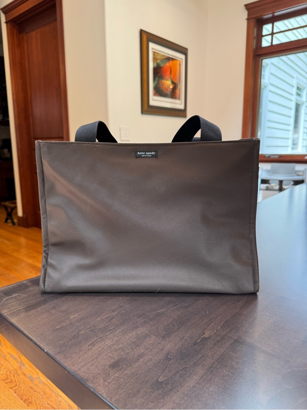 kate spade brown diaper bag with baby changing pad